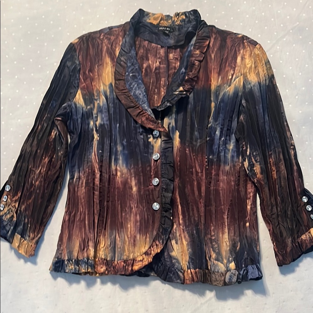 Women's Multicolor Ruffled Top